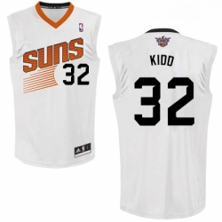 Mens Adidas Phoenix Suns 32 Jason Kidd Authentic White Home NBA Jersey