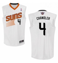 Womens Adidas Phoenix Suns 4 Tyson Chandler Authentic White Home NBA Jersey