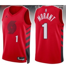 Men Portland Trail Blazers JA MORANT #1 Red  Edition Stitched Basketball Jersey