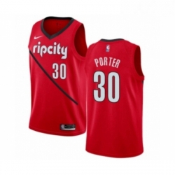 Mens Nike Portland Trail Blazers 30 Terry Porter Red Swingman Jersey Earned Edition