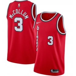 Mens Nike Portland Trail Blazers  CJ McCollum Swingman Red Alternate NBA Jersey 2020 Statement Edition
