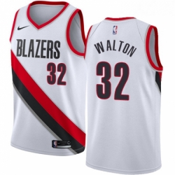 Womens Nike Portland Trail Blazers 32 Bill Walton Swingman White Home NBA Jersey Association Edition