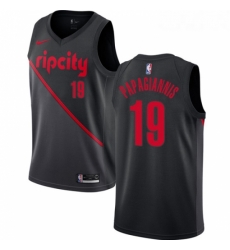 Youth Nike Portland Trail Blazers 19 Georgios Papagiannis Swingman Black NBA Jersey 2018 19 City Edition 