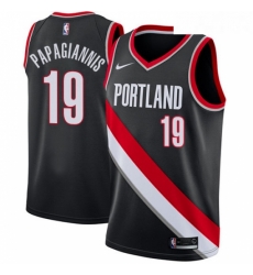 Youth Nike Portland Trail Blazers 19 Georgios Papagiannis Swingman Black NBA Jersey Icon Edition 