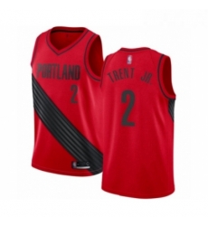 Youth Portland Trail Blazers 2 Gary Trent Jr Swingman Red Basketball Jersey Statement Edition 