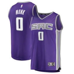 Men Nike Sacramento Kings Malik Monk #0 Purple Stitched NBA Jersey