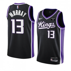 Men Sacramento Kings 13 Keegan Murray Black 2023 24 Icon Edition Swingman Stitched Basketball Jersey