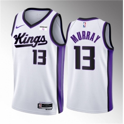 Men Sacramento Kings 13 Keegan Murray White 2023 24 Association Edition Swingman Stitched Basketball Jersey