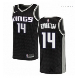 Mens Nike Sacramento Kings 14 Oscar Robertson Authentic Black NBA Jersey Statement Edition