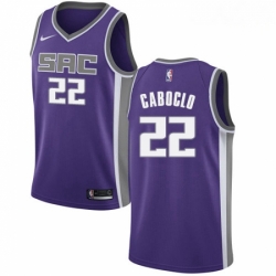 Mens Nike Sacramento Kings 22 Bruno Caboclo Authentic Purple NBA Jersey Icon Edition 