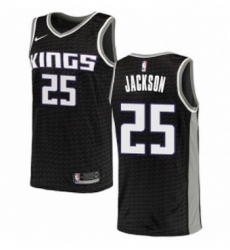 Womens Nike Sacramento Kings 25 Justin Jackson Authentic Black NBA Jersey Statement Edition 