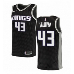 Womens Nike Sacramento Kings 43 Anthony Tolliver Swingman Black NBA Jersey Statement Edition