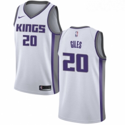 Youth Nike Sacramento Kings 20 Harry Giles Swingman White NBA Jersey Association Edition 