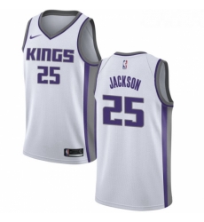 Youth Nike Sacramento Kings 25 Justin Jackson Swingman White NBA Jersey Association Edition 