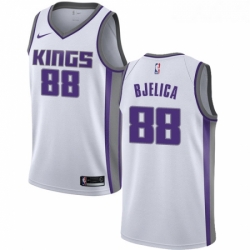 Youth Nike Sacramento Kings 88 Nemanja Bjelica Swingman White NBA Jersey Association Edition 