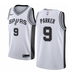 Womens Nike San Antonio Spurs 9 Tony Parker Swingman White Home NBA Jersey Association Edition