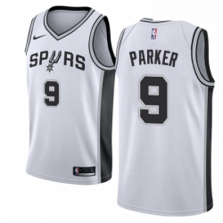Womens Nike San Antonio Spurs 9 Tony Parker Swingman White Home NBA Jersey Association Edition