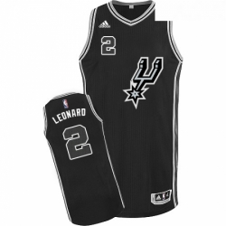 Youth Adidas San Antonio Spurs 2 Kawhi Leonard Swingman Black New Road NBA Jersey