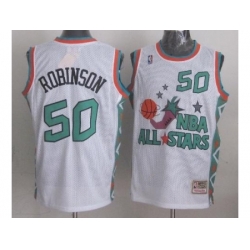 Seattle SuperSonics 50 David Robinson 1996 All Star White Throwback Jersey