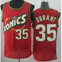 Seattle Supersonic 35 Kevin Durant Red Revolution 30 NBA Basketball Jerseys