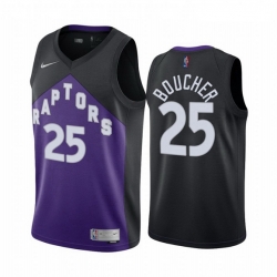 Men Toronto Raptors 25 Chris Boucher Purple NBA Swingman 2020 21 Earned Edition Jersey