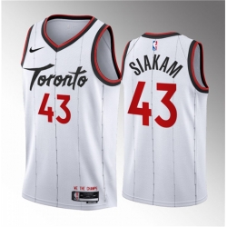 Men Toronto Raptors 43 Pascal Siakam White 2023 24 Association Edition Stitched Basketball Jersey
