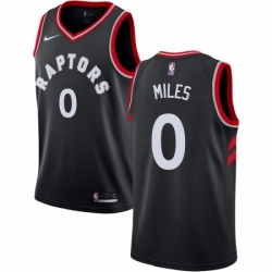 Mens Nike Toronto Raptors 0 CJ Miles Authentic Black Alternate NBA Jersey Statement Edition 