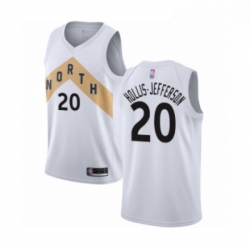 Mens Toronto Raptors 20 Rondae Hollis Jefferson Authentic White Basketball Jersey City Edition 