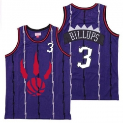 Raptors 3 Chauncey Billups Purple Throwback Jerseys