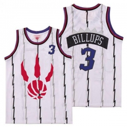 Raptors 3 Chauncey Billups White Throwback Jerseys