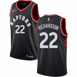 Womens Nike Toronto Raptors 22 Malachi Richardson Authentic Black NBA Jersey Statement Edition 