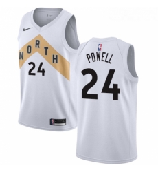 Womens Nike Toronto Raptors 24 Norman Powell Swingman White NBA Jersey City Edition 