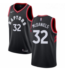 Womens Nike Toronto Raptors 32 KJ McDaniels Authentic Black Alternate NBA Jersey Statement Edition 