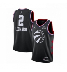 Youth Jordan Toronto Raptors 2 Kawhi Leonard Swingman Black 2019 All Star Game Basketball Jersey 