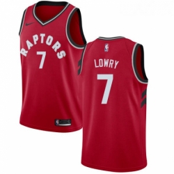 Youth Nike Toronto Raptors 7 Kyle Lowry Swingman Red Road NBA Jersey Icon Edition