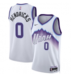 Men Utah Jazz 8 Isaiah Collier White 2025 Association Edition Stitched Basketball Jersey