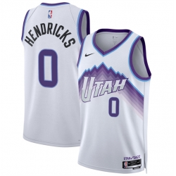 Men Utah Jazz 8 Isaiah Collier White 2025 Association Edition Stitched Basketball Jersey