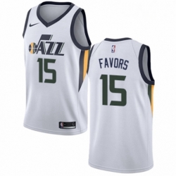 Mens Nike Utah Jazz 15 Derrick Favors Authentic NBA Jersey Association Edition