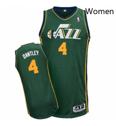 Womens Adidas Utah Jazz 4 Adrian Dantley Authentic Green Alternate NBA Jersey