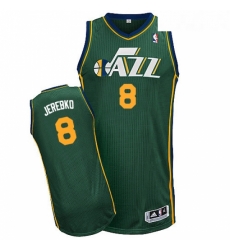 Youth Adidas Utah Jazz 8 Jonas Jerebko Authentic Green Alternate NBA Jersey 