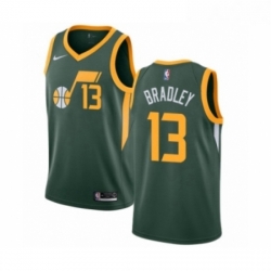 Youth Nike Utah Jazz 13 Tony Bradley Green Swingman Jersey Earned Edition 