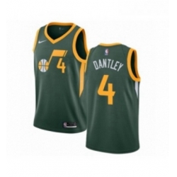 Youth Nike Utah Jazz 4 Adrian Dantley Green Swingman Jersey Earned Edition