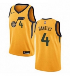 Youth Nike Utah Jazz 4 Adrian Dantley Swingman Gold NBA Jersey Statement Edition