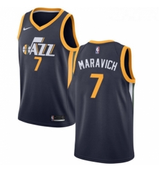 Youth Nike Utah Jazz 7 Pete Maravich Swingman Navy Blue Road NBA Jersey Icon Edition