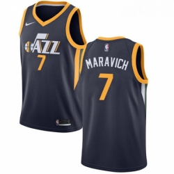 Youth Nike Utah Jazz 7 Pete Maravich Swingman Navy Blue Road NBA Jersey Icon Edition