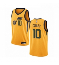 Youth Utah Jazz 10 Mike Conley Swingman Gold Basketball Jersey Statement Edition 