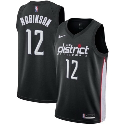 Men Nike Washington Wizards 12 Jerome Robinson Black NBA Swingman City Edition 2018 19 Jersey
