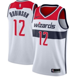 Men Nike Washington Wizards 12 Jerome Robinson White Association Edition NBA Swingman Jersey