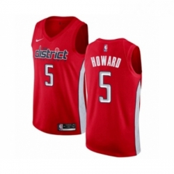 Mens Nike Washington Wizards 5 Juwan Howard Red Swingman Jersey Earned Edition