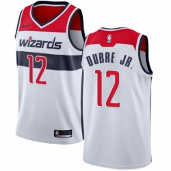 Womens Nike Washington Wizards 12 Kelly Oubre Jr Authentic White Home NBA Jersey Association Edition